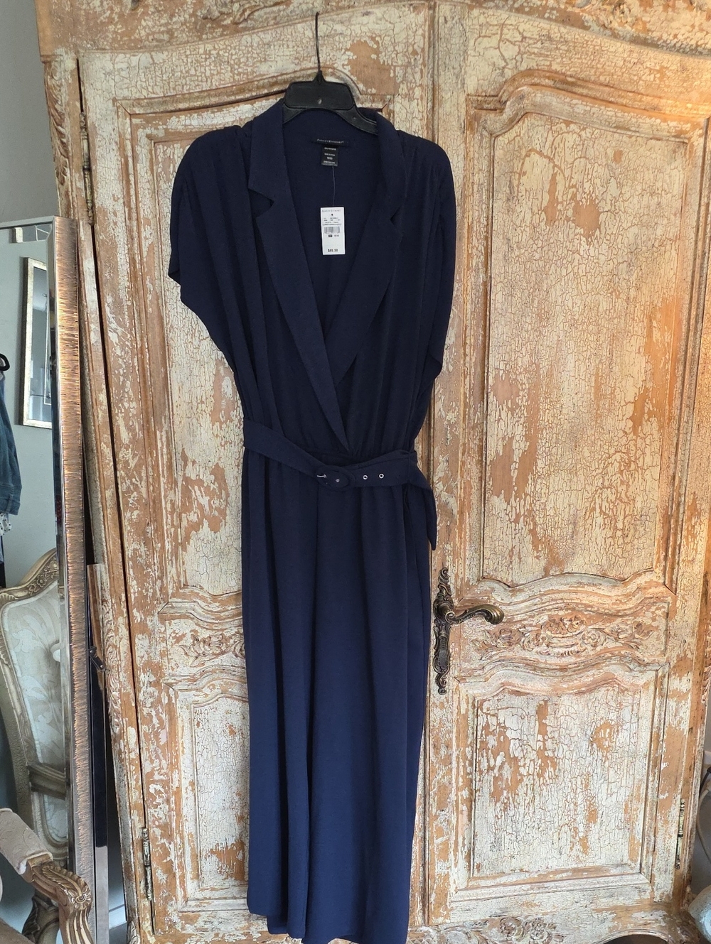 Ashley Stewart Navy Blue Jumpsuit New With Tags